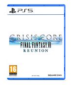 Crisis Core - Final Fantasy VII - Reunion for PS5 features a blue case with a white title logo and a 16+ rating, showcasing the iconic Final Fantasy branding.