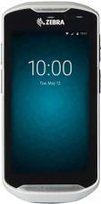 Black touchscreen device with a sleek design, featuring a prominent display showing the time "10:00" and date "Tue, May 12," with a silver frame and rounded edges.