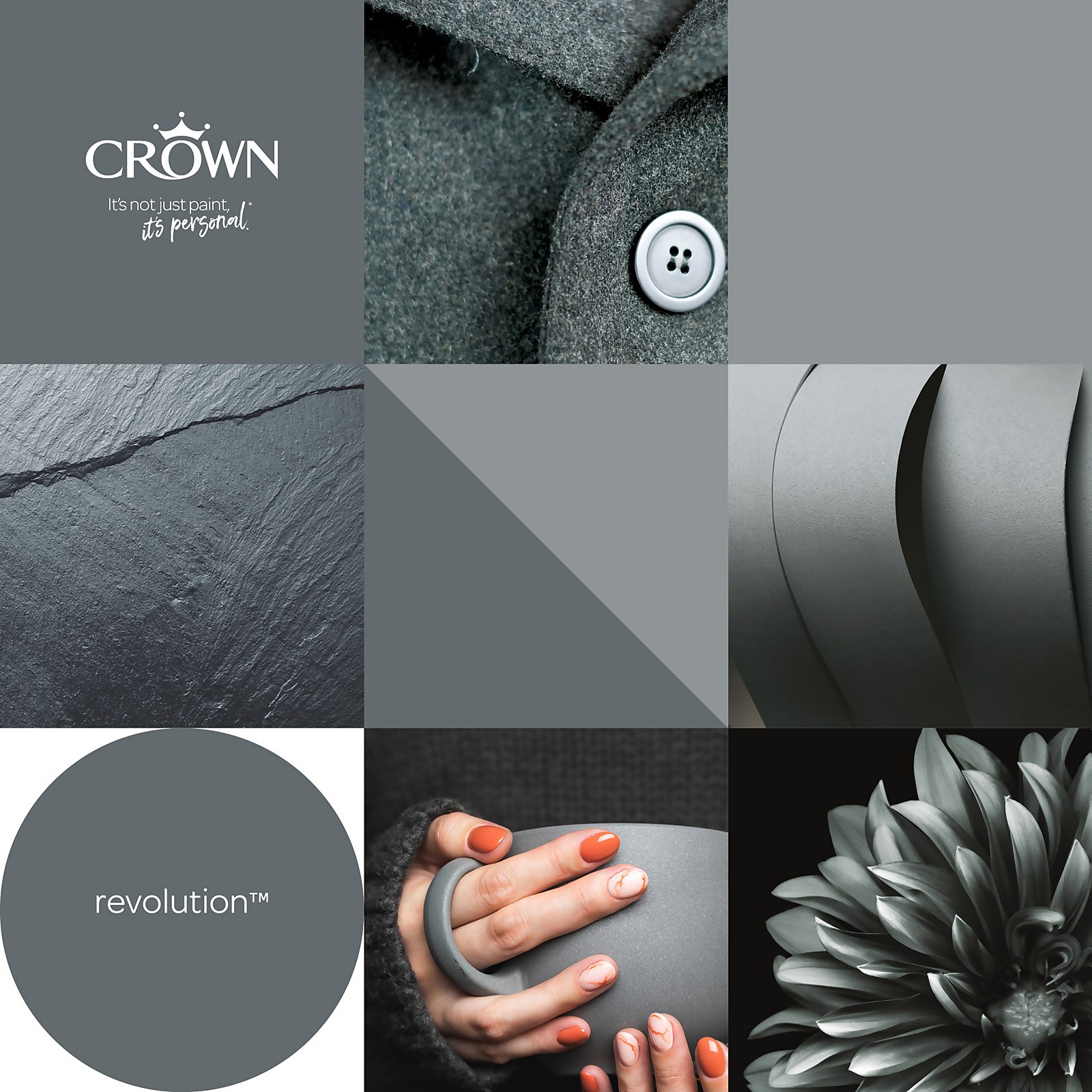 Crown Walls and Ceilings Matt Emulsion Paint, Revolution 40ml Sample - image 4