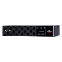 Black CyberPower PR1000ERT2U UPS with vented front panel and digital display on the right side.