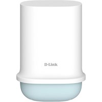 White D-Link 5G/LTE Outdoor CPE with cylindrical shape and smooth finish, featuring a subtle logo on the front.