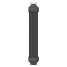 Black fabric handstrap with reinforced ends, designed for secure attachment to handheld mobile computers, featuring a textured surface for enhanced grip.