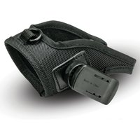 Black mesh Datalogic PC-P090 barcode reader accessory with adjustable strap and buckle.
