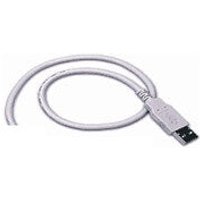 Datalogic USB straight cable, 1.7m length, white with standard USB connector.