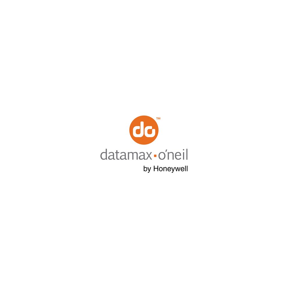 Datamax O'Neil 400001 printer kit featuring a sleek design with an orange and gray color scheme, designed for efficient label printing in various environments.