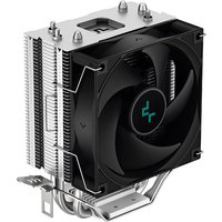 Black and metallic DeepCool AG300 chipset air cooler with 9.2 cm fan and heat pipes.