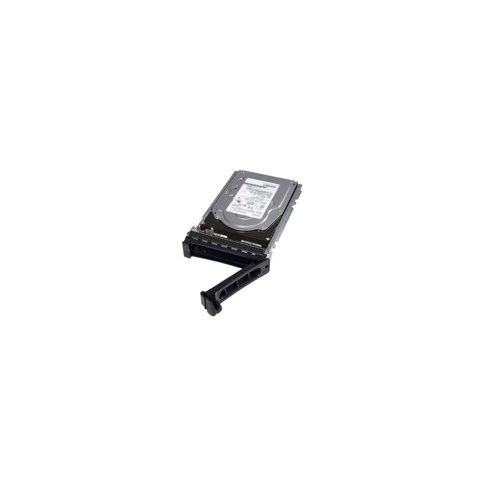 Dell 400-ATKL internal hard drive with a 4 TB capacity, 7200 RPM speed, featuring a black metal casing and a handle for easy installation, designed for 3.5" SAS interfaces.