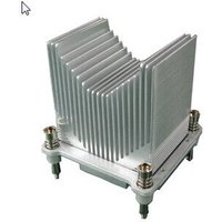 Silver Dell radiator block with vertical fins and four mounting screws.