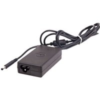 Black Dell laptop charger with AC adapter, long cable, and three-prong connector.