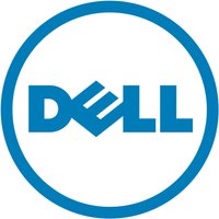 Dell 45N3J laptop battery, black rectangular design with connector slots and Dell logo.