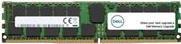 16 GB DDR4 ECC memory module by Dell, featuring a green PCB with two 8 GB chips, a white label with CE marking, and the Dell logo prominently displayed.