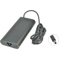 Black Dell AC power adapter 19.5V 6.7A 130W with attached power cable and rounded connector tip.