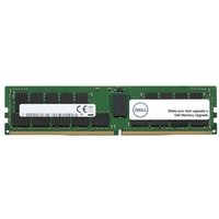Green Dell DIMM 32GB RAM module with black memory chips and white label.