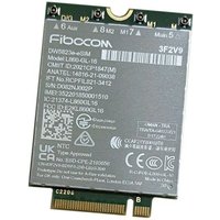 Dell DW5823E Internal WWAN card, green circuit board with silver text and connectors, 1000 Mbit/s speed.