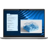Dell Latitude 5455 laptop with thin bezels, 35.6 cm display, showing blue 3D graphics and text on screen.