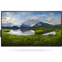 Dell P5525QC 54.6" black LCD digital signage, 4K Ultra HD, slim bezel, vibrant landscape display.