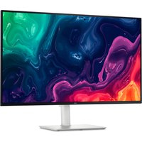 Silver Dell 31.5" 4K Ultra HD LCD monitor with slim bezels and vibrant display on a sleek stand.