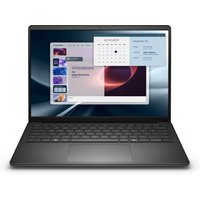 Black Dell Pro 14 laptop with AMD Ryzen 7, 14-inch display, thin bezels, and sleek design.