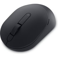 Black Dell Pro Compact Silent Mouse MS355 with sleek design and textured scroll wheel.