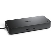 Black Dell Pro Dock WD25Z with USB Type-C port, sleek rectangular design, and multiple connectivity options.