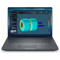 Black Dell Pro Max 18 Plus laptop with Intel Core Ultra 7, featuring a 3D modeling software on the screen.