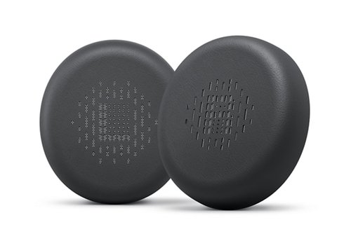Black ear cushions for DELL Pro Plus Wired/Wireless Headset HE524, made of soft material with a textured surface for comfort and durability.