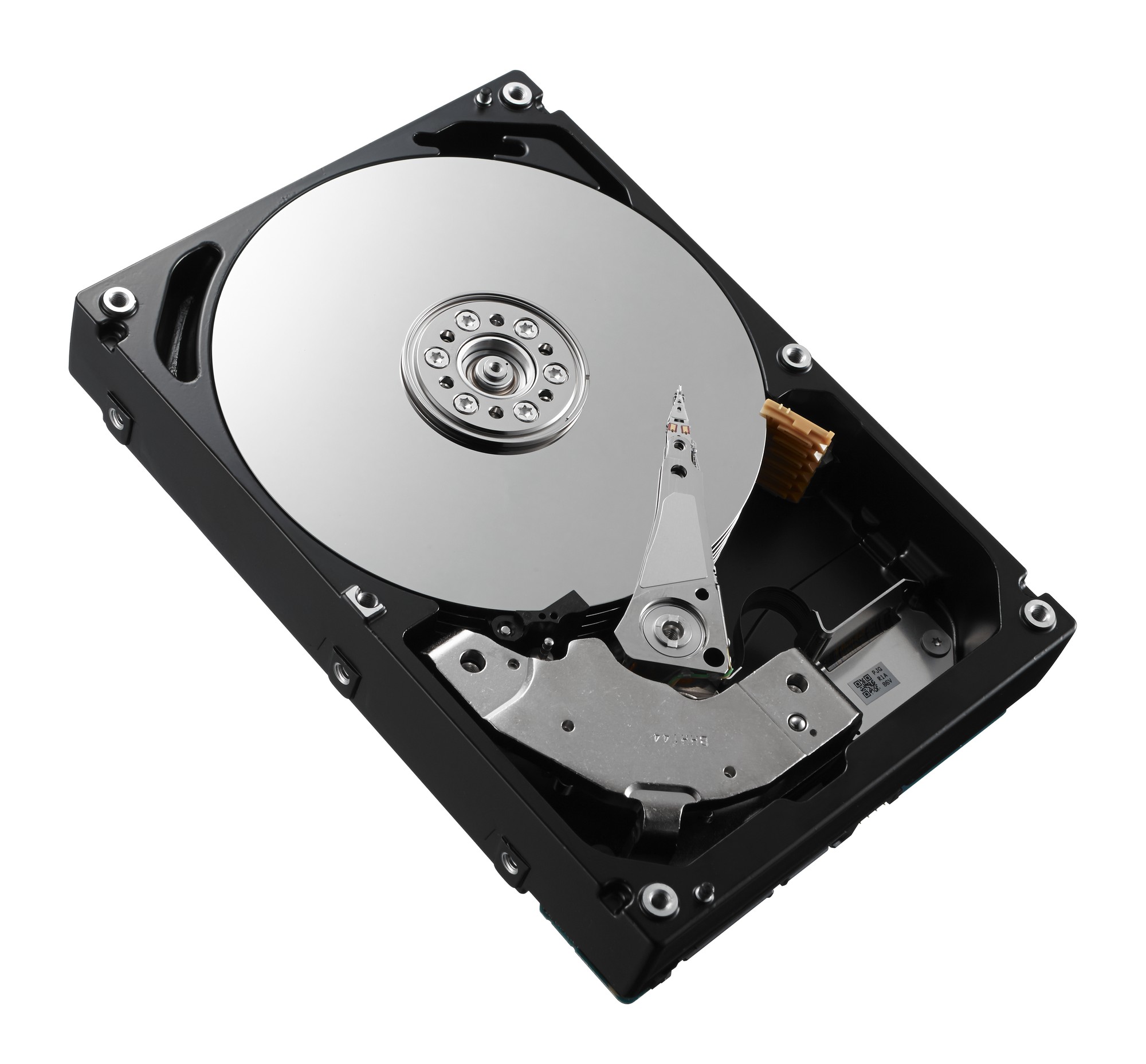 Dell RWR8F internal hard drive featuring a sleek black casing, a shiny silver platter, and a 2.5" SAS interface, with a spindle speed of 10,000 RPM and a storage capacity of 2.4 TB.
