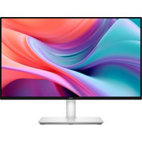 White Dell S2425HSM 24" Full HD LCD monitor with thin bezels, sleek stand, and vibrant display.