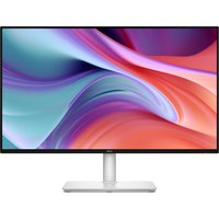 White Dell 27" Full HD LCD monitor with thin bezels and vibrant display on a sleek rectangular stand