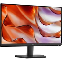 Dell SE2425HM monitor, 23.8" screen, thin black bezels, 1920x1080 resolution, sleek stand, vibrant abstract display.