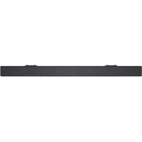 Black Dell Slim Soundbar SB521A with sleek design, rectangular shape, and integrated mounting clips.