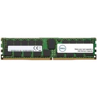 Green Dell 16 GB DDR4 memory module, 288-pin DIMM, ECC, with black chips and white label.
