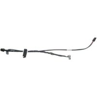 Black Dell power cable with multiple connectors and a slim, elongated design.