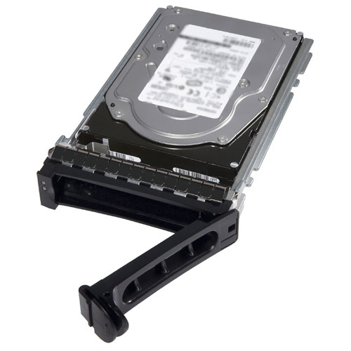 DELL W6Y7N internal hard drive featuring a silver metal casing, 8 TB capacity, 7200 RPM speed, and a black plastic handle for easy installation in a server.
