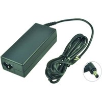 Black Delta AC power adapter, rectangular with attached cable and round connector tip.