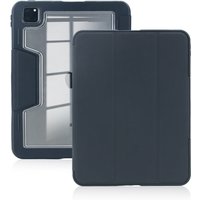 Black DEQSTER folio tablet case, 33 cm, with sleek design and protective cover, fits 13-inch tablets.