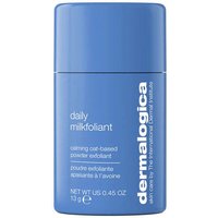 Blue Dermalogica Daily Milkfoliant exfoliating powder, 13g, with white text and sleek cylindrical design.