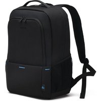 Black Dicota D3250105 laptop backpack with padded straps, top handle, and front zip pocket for 16-inch laptops.