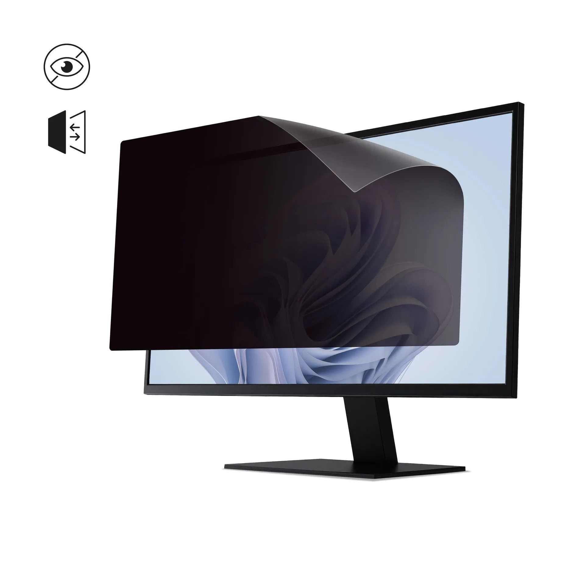 DICOTA D50054-2AD Display Privacy Filter for 58.4 cm (23") monitors, featuring a sleek black design that reduces screen glare and protects privacy.