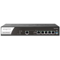 Black and white DrayTek Vigor 2962 wired router with 2.5 Gigabit Ethernet ports and USB connectivity.