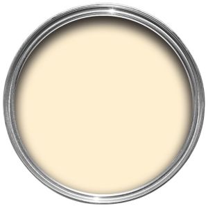 Round tin of Dulux Light and Space Matt Paint in Coastal Glow, featuring a soft beige color with a smooth, matte finish.