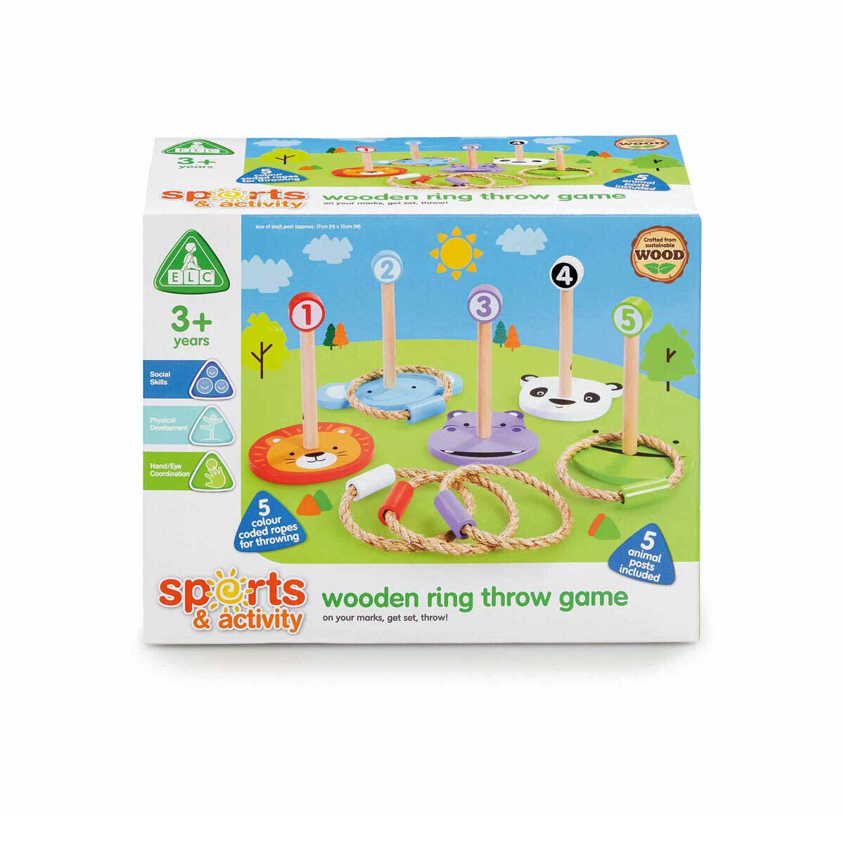 Early Learning Centre Wooden Ring Throw Set - image 2