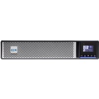 Eaton 5PX2200IRTNG2BS UPS, black with digital display, perforated front panel, 10 AC outlets, 2.2 kVA capacity.