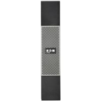 Black Eaton UPS battery with a central gray mesh panel and Eaton logo, rectangular shape, sealed lead acid type.