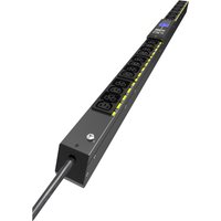 Eaton EVMIF116A PDU, black, 24 AC outlets, 22.5U size, long rectangular design with visible power cable.