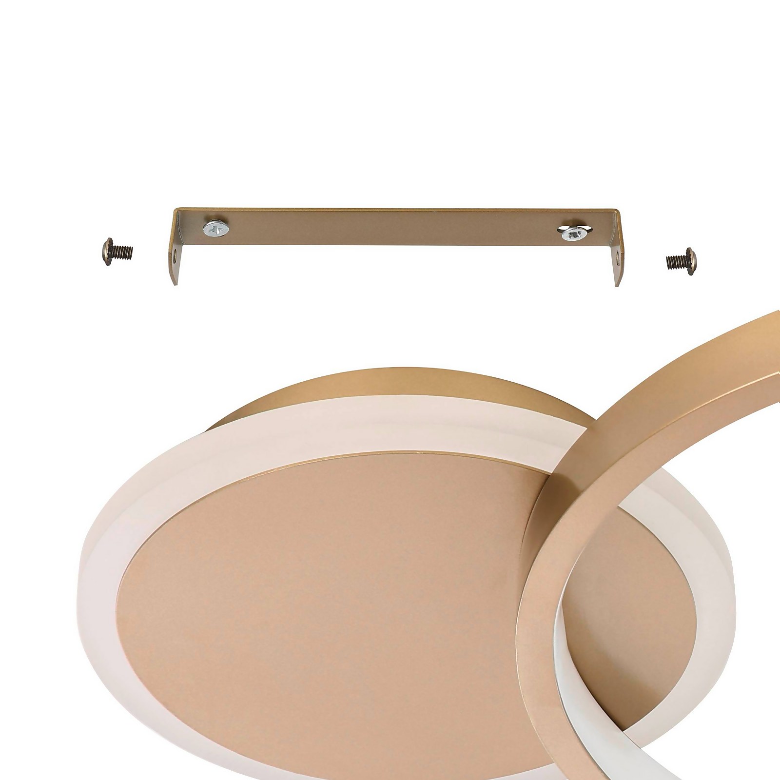 EGLO LED ceiling lamp Gafares, gold, aluminium, 41 cm remote control CCT - image 3