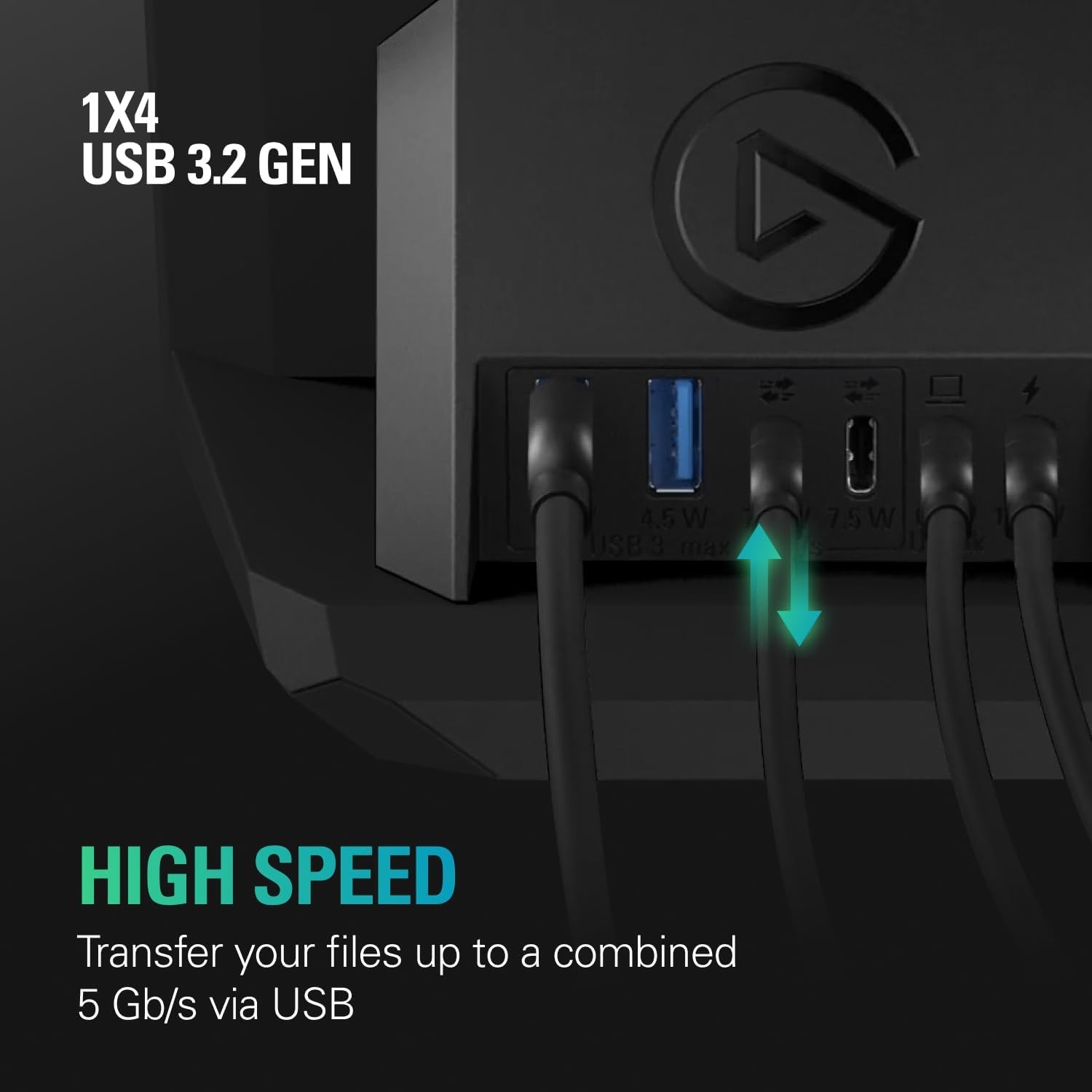Elgato 10GBN9901 interface hub USB 3.2 Gen 2 (3.1 Gen 2) Type-A + Type - image 4