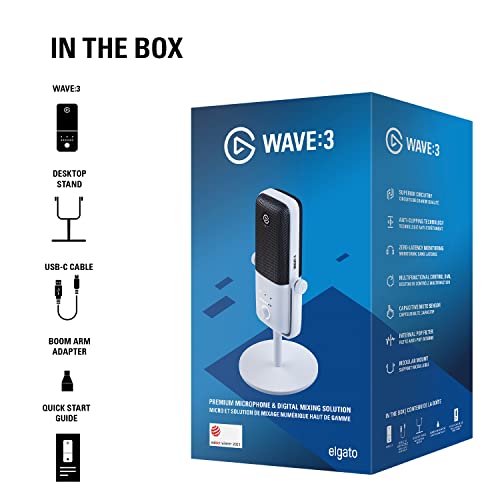 Elgato Wave 3 White Table microphone - image 3