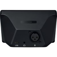Black Elgato Wave XLR audio interface, featuring a USB port, headphone jack, and XLR input on the front panel.