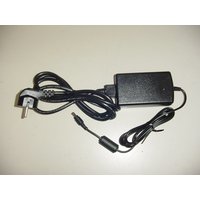 Black Elo Touch Solutions power adapter with attached cord and plug, compact rectangular design.